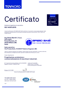 Certificazioni e licenze
